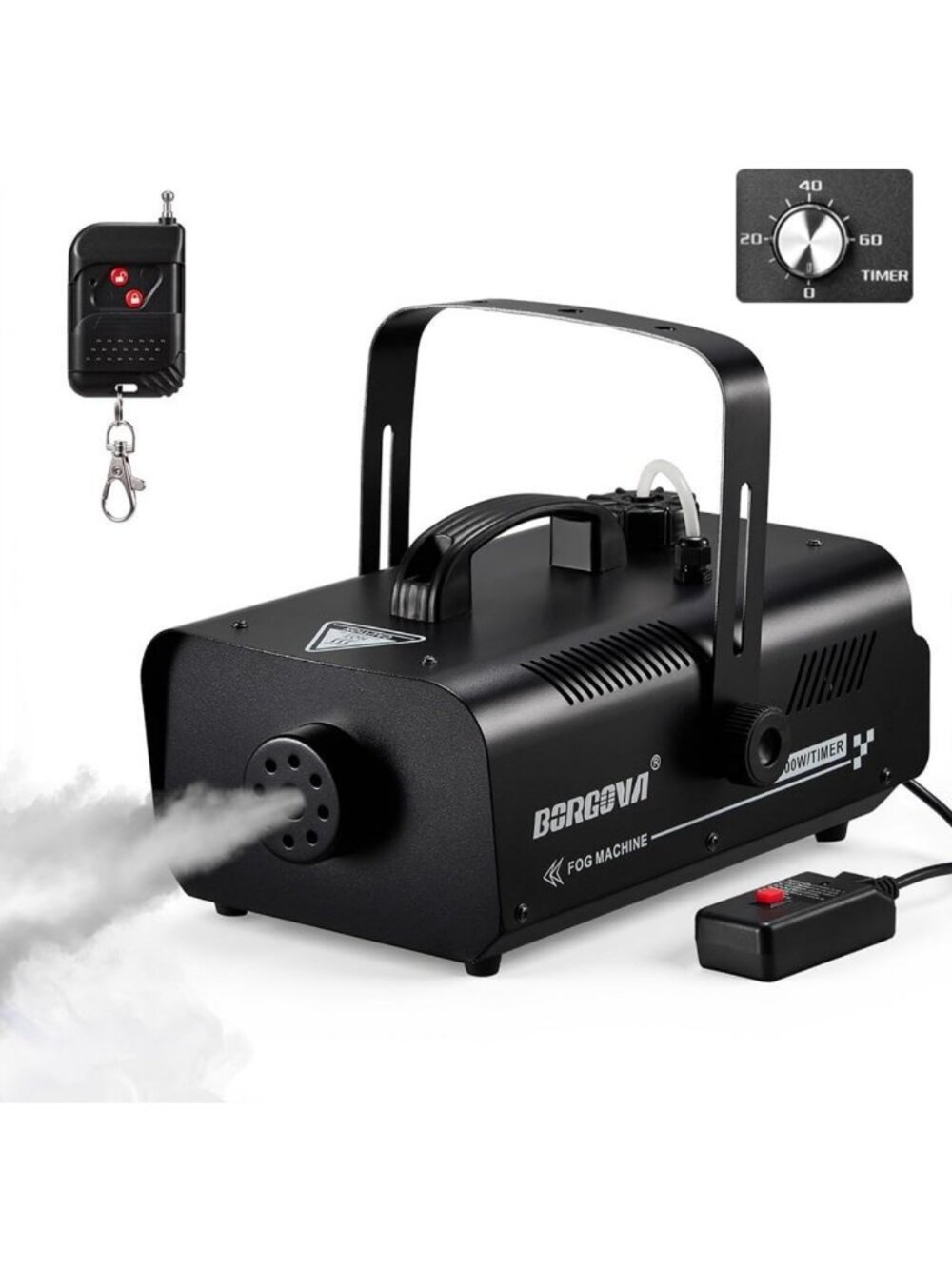 1000W Wireless Fog Machine with Timer & 1L Tank - Perfect for Parties & Events